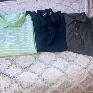 LOT OF 3 Men’s Short Sleeve Polos